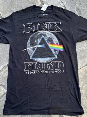 Pink Floyd The Dark Side of the Moon Album Shirt Mens Medium Black Prism NEW